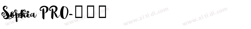 Sophia PRO字体转换